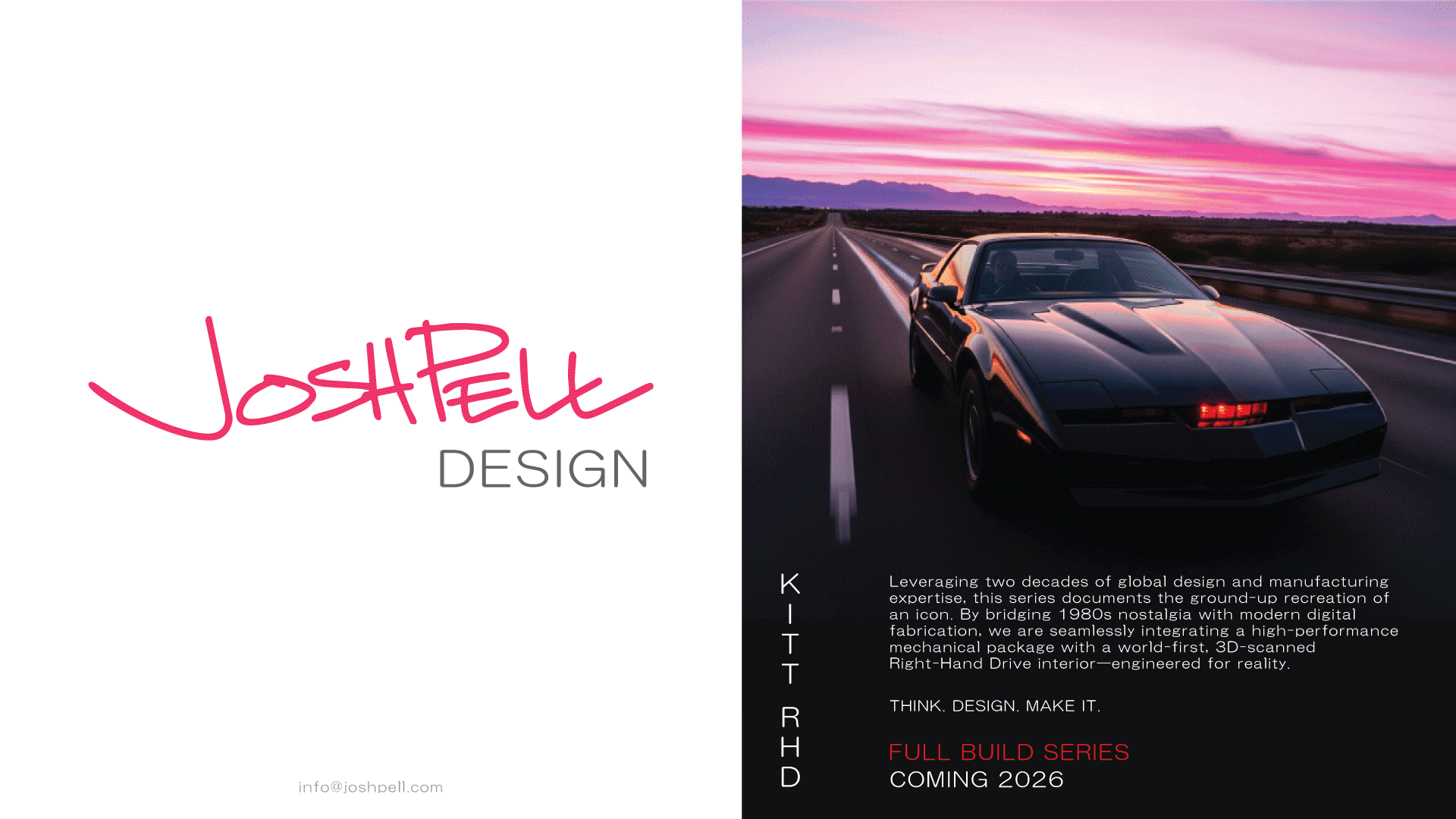 Josh Pell Industrial Designer - Project KITT